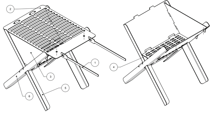 Wandergrill "X-Grill"